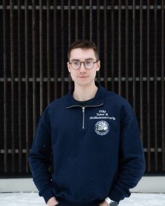 Tutor- och medlemsasnvarig Filip Sahlstedt
